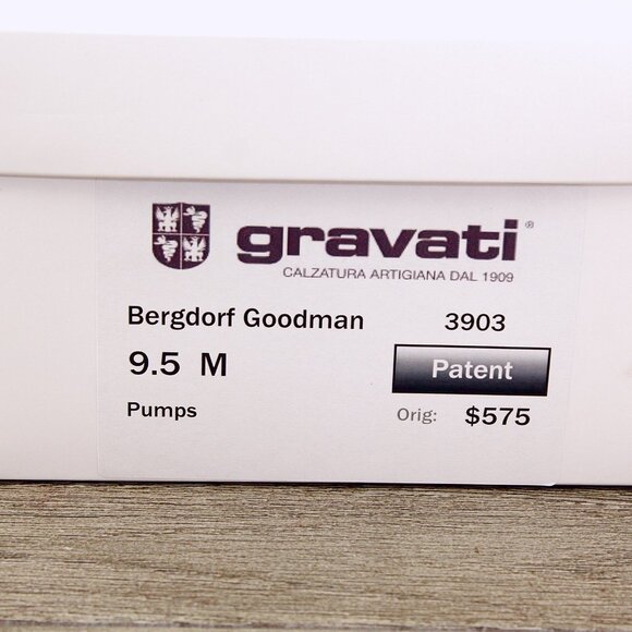 * NEW * $575 Bergdorf Goodman GRAVATI Women's 9.5 M Pumps 3903 * add $15 Trees - Picture 13 of 15